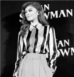  ??  ?? American actor Zendaya poses for photograph­ers ahead of a premiere of her latest film, a musical directed by Michael Gracey called ‘The Greatest Showman', in Mexico City, Mexico recently. — Reuters photo