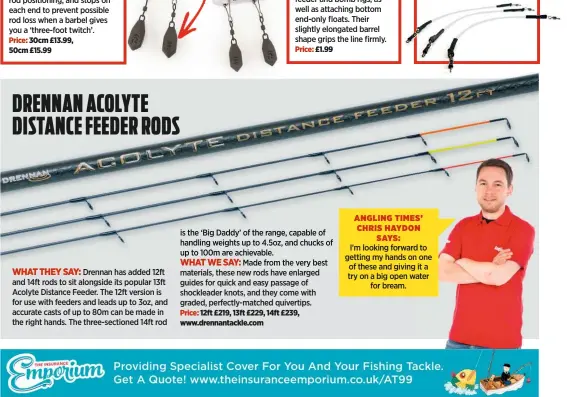 DRENNAN ACOLYTE DISTANCE FEEDER RODS - PressReader