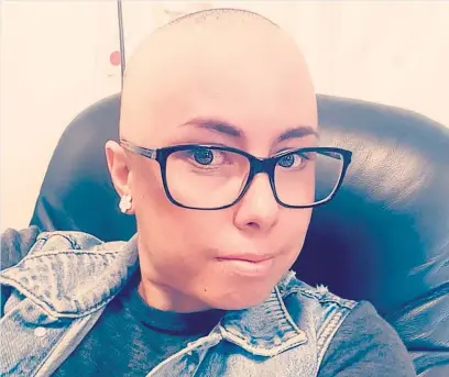  ?? Picture / Supplied ?? Jody Hare, 32, is battling breast cancer but is living her life as if she doesn’t have the disease.