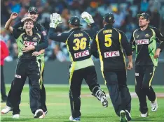  ??  ?? This T20 internatio­nal clash between Australia and Sri Lanka at GMHBA Stadium three years ago was a big hit.