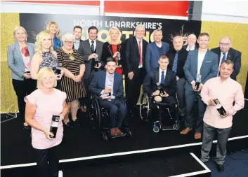  ??  ?? Worthy winners This year’s North Lanarkshir­e Sporting Hall of Fame inductees