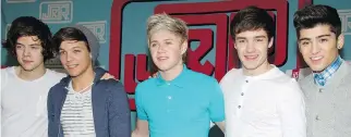  ?? CHARLES SYKES/THE ASSOCIATED PRESS ?? Will we ever smile again? Trillions of tween tears have been shed following the news that Zayn Malik, far right, of boy band One Direction was leaving the group. One music writer went to the wall and even compared the departure to the Beatles split in...