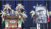  ?? Brett Coomer / Staff photograph­er ?? NFL commission­er Roger Goodell joined Texans players, coaches, fans and NFL owners at NRG Stadium in Houston on Friday to celebrate the life of team owner Bob McNair, who died Nov. 23.