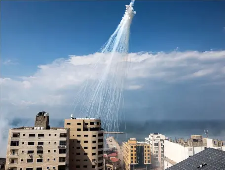  ?? Getty Images ?? Israel has been accused of using white phosphorus munitions in its military operations in Gaza