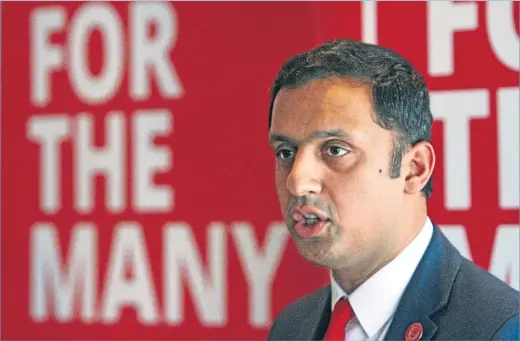  ??  ?? Anas Sarwar, pictured at a hustings in 2017, will deliver his first major speech as Scottish Labour leader tomorrow