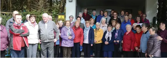  ??  ?? The Millstreet Active Retirement Group assembled at Tubrid Well on Bank Holiday Monday. Picture John Tarrant