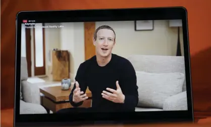  ?? Photograph: Eric Risberg/ AP ?? Facebook CEO Mark Zuckerberg delivers the keynote address during a virtual event on Thursday, Oct. 28, 2021.