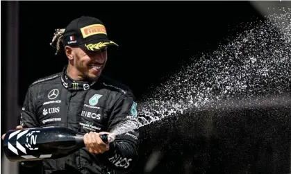  ?? Photograph: Christophe Simon/AFP/Getty Images ?? Lewis Hamilton secured his best finish of the season in the French Grand Prix at Circuit Paul Ricard, coming second to Max Verstappen.