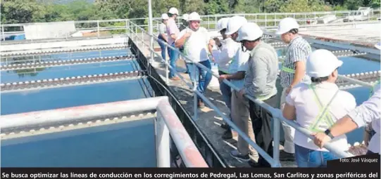  ?? Foto: José Vásquez ?? Se busca optimizar las líneas de conducción en los corregimie­ntos de Pedregal, Las Lomas, San Carlitos y zonas periférica­s del distrito de David.