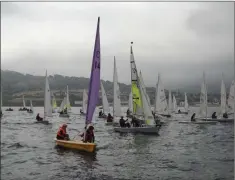  ??  ?? Members of Bray Sailing Club at the junior regatta.