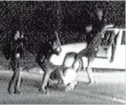  ?? GEORGE HOLLIDAY/COURTESY OF KTLA ?? This image made from video provided by KTLA Los Angeles shows police officers beating a man, later identified as Rodney King, on March 3, 1991.