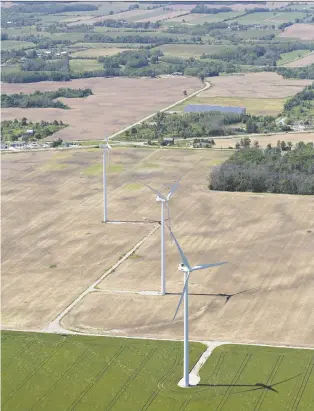  ?? BRIAN THOMPSON FILES ?? Toronto-based Brookfield Renewable is pursuing its `repowering' plans by upgrading wind farms, usually with new larger blades and rotors, amid an anticipate­d boom in solar and wind power.