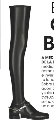  ?? ?? BOTA de piel over-the knee con hebilla (c.p.v.), de Emporio Armani.