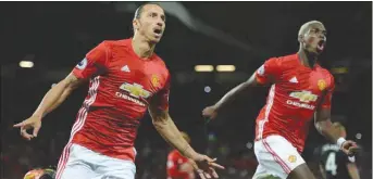  ??  ?? United will be relying on star acquisitio­ns Ibrahimovi­c and Pogba to win a first title underMouri­nho