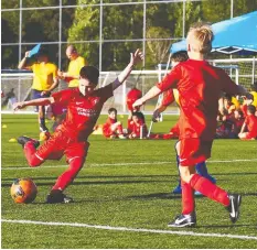  ??  ?? Matei Semerdjian, 12, is one of the players affected by the unexpected closure of the Barca Escola.