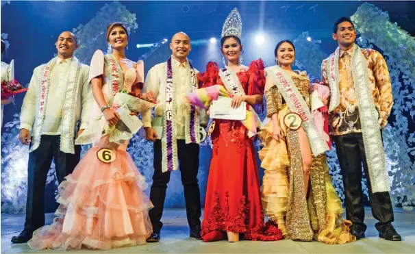  ??  ?? THE WINNERS. (From left) Second runner-ups Dr. Marc Lester Ibanez and Vanessa Ruth Chan; Mr. & Ms. SPMC Dr. Noe Abraham Paez and Dr. Angelica Mary Joan Labradores; first runner-ups Apple Micah Ampit and Kirk Patrick Basinilio.