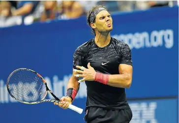  ?? Picture: REUTERS ?? ADIOS AMIGOS: Once seemingly invincible, Rafael Nadal has managed to reach only two quarterfin­als at grand slams this year and will end the season without a major title for the first time since 2004. But he’s promised to bounce back