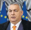  ??  ?? Legt Veto ein: Viktor Orbán