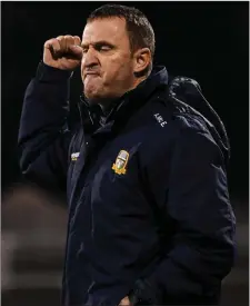  ??  ?? Hard to stomach - Meath boss Andy McEntee reacts.