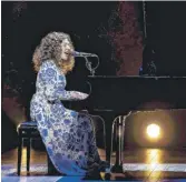  ?? LIZ LAUREN ?? Tiffany Topol plays Carole King in “Beautiful: The Carole King Musical” at the Paramount Theatre in Aurora.