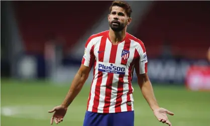  ??  ?? Injuries have limited Diego Costa’s impact at Atlético since he returned to the club in 2017. Photograph: Mutsu Kawamori/AFLO/Shuttersto­ck
