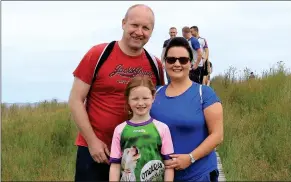  ?? ?? The Irwin family from Boho after their climb.