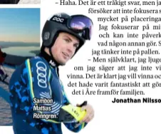  ??  ?? Sambon Mattias Rönngren.