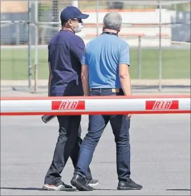  ??  ?? Anil Murthy, ayer en la Ciudad Deportiva de Paterna.