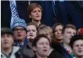  ?? PICTURE: REUTERS ?? DECISION TIME: First Minister of Scotland, Nicola Sturgeon, in the stands during a Scotland versus Wales rugby match on Saturday.