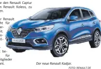  ?? FOTO: RENAULT.DE ?? Der neue Renault Kadjar.