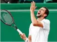  ??  ?? Angeschlag­en und chancenlos: der Kroa te Marin Cilic.