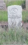  ?? Pictures: Gareth Jennings. ?? Top, right: Mr Mccoll at Western Cemetery. Above and top, left: long grass in front of some of the graves.