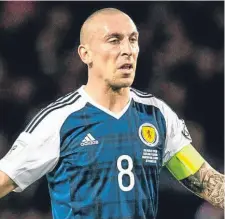  ??  ?? Scotland skipper Scott Brown.