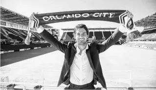  ?? MARK THOR ?? Brazilian soccer star Alexandre Pato says he sees his arrival in Orlando and part of the next step in the Lions’ evolution into MLS title contenders.