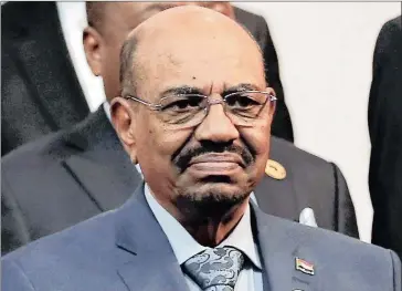  ?? Picture: REUTERS ?? DENIAL: The government has refuted claims of a plot to sneak Sudan’s Omar al-Bashir out of the country.