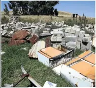  ?? Pictures: Thapelo Morebudi ?? John Khumalo, left, and the remains of his home, which was demolished by the farmer after the 93-year-old was kicked off the Free State farm where he had lived and worked for 50 years, and where his wife is buried.