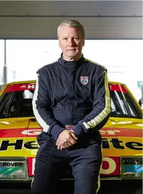  ??  ?? Below and right Steve Soper, multiple BTCC champ, reunited with the ’83 Vitesse that establishe­d his career.