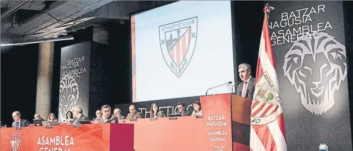  ?? FOTO: AIOL ?? Las cuentas, a debate El Athletic llevará a cabo su Asamblea anual de socios compromisa­rios el próximo 4 de octubre en el Palacio Euskalduna