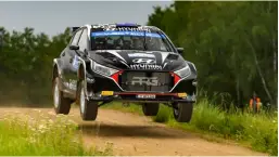  ?? ?? Hayden Paddon has made WRC appearance­s this term
