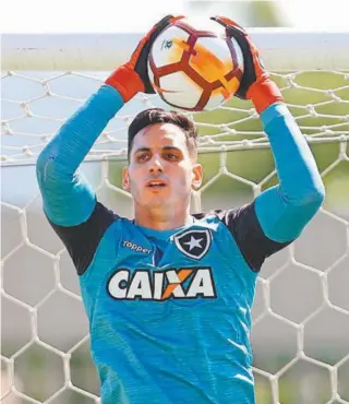  ?? VITOR SILVA/SSPRESS/BOTAFOGO ?? Goleiro do Botafogo, Gatito tem contrato até o fim de 2021, com muta rescisória de R$ 20 milhões