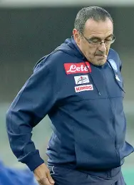  ??  ?? Maurizio Sarri, allenatore del Napoli