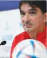  ?? ?? Croatia’s coach Zlatko Dalic attends a press conference at the Qatar National Convention Center.