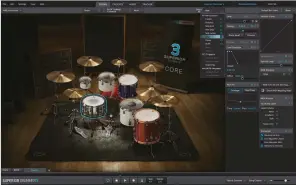  ??  ?? Mix and match drums and cymbals from throughout the core library to build your dream kit