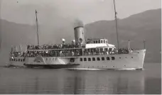  ?? PHOTOS: LLSC ?? Maid of the Loch : The Maid approaches Balloch Pier, as shown on the virtual voyage.