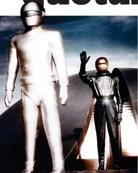  ??  ?? Popular: Michael Rennie and Gort in The Day The Earth Stood Still