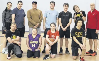  ?? BRENDYN CREAMER PHOTOS ?? The Special Olympics Cobequid basketball team.