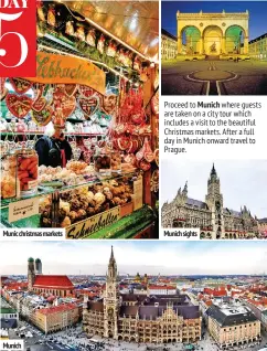  ??  ?? Munic christmas markets Munich sights Munich