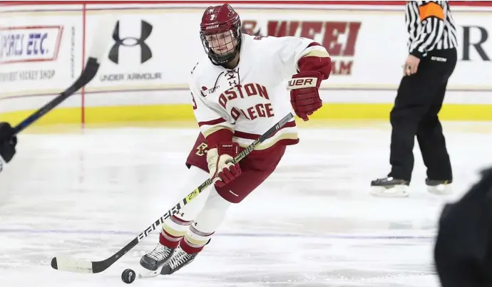  ?? JOHN QUACKENBOS / BC ATHLETICS ?? ‘DREAM COME TRUE’: Boston College’s Deirdre Mullowney says she grew up going to the Beanpot with her family.