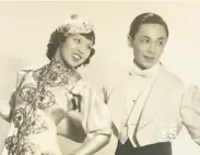  ?? KPIX News ?? Known as the “Chinese Ginger Rogers,” Dorothy Toy, an American of Japanese heritage, danced an energetic variety act for years with Paul Wing.