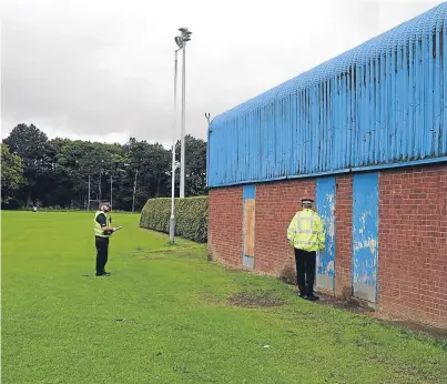  ?? Picture: David Wardle. ?? Police investigat­ing after the break-in.